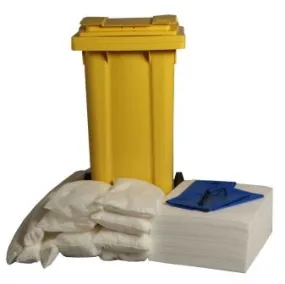 120 litre Ecospill Oil Only Spill Kit - Wheeled Bin