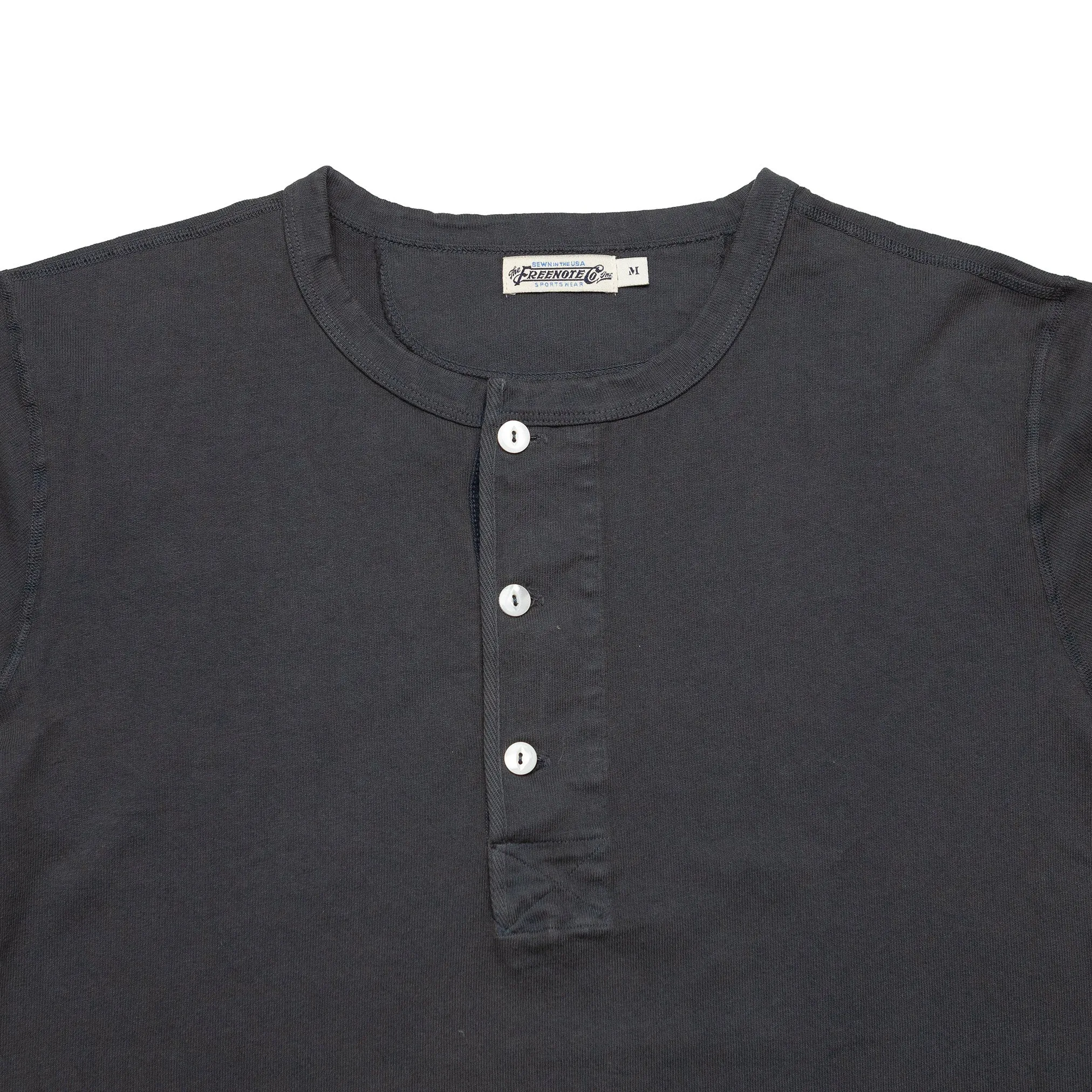 13oz Henley in Midnight