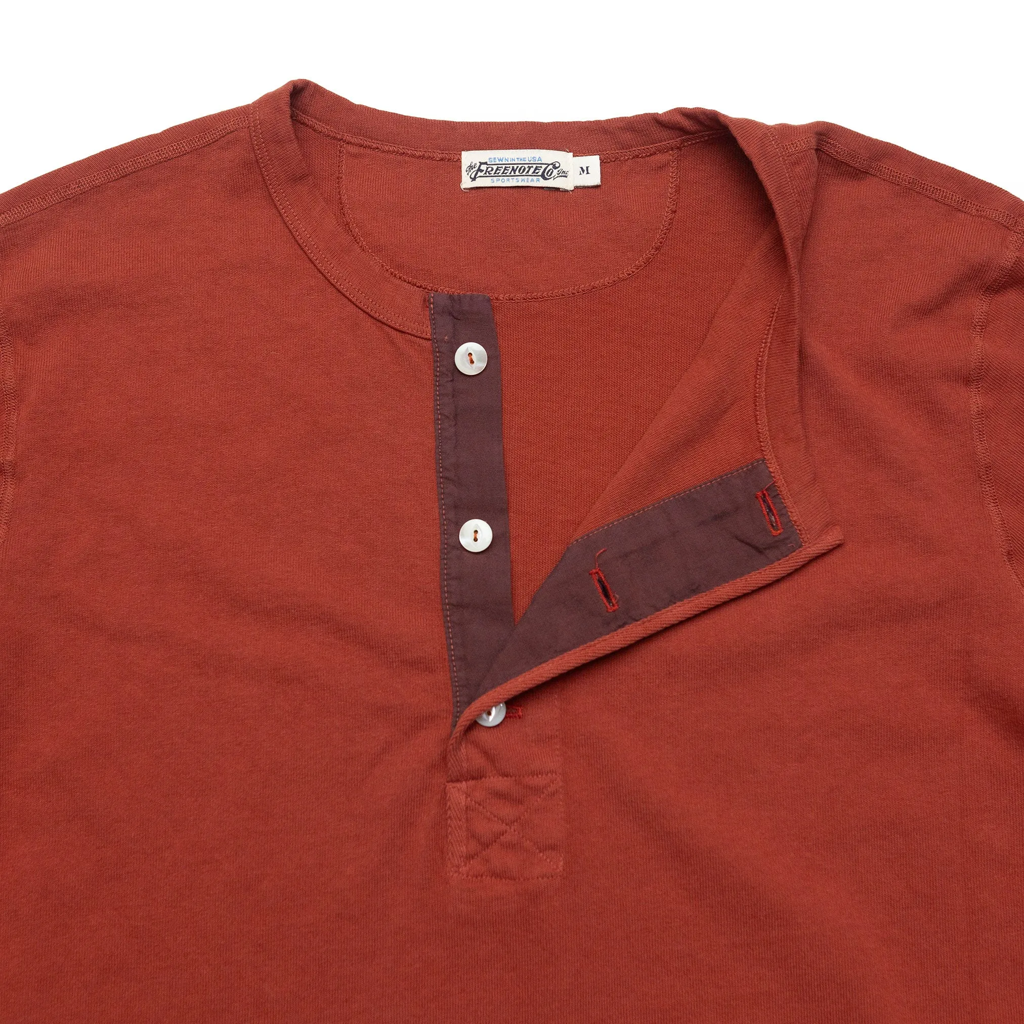 13oz Henley in Picante