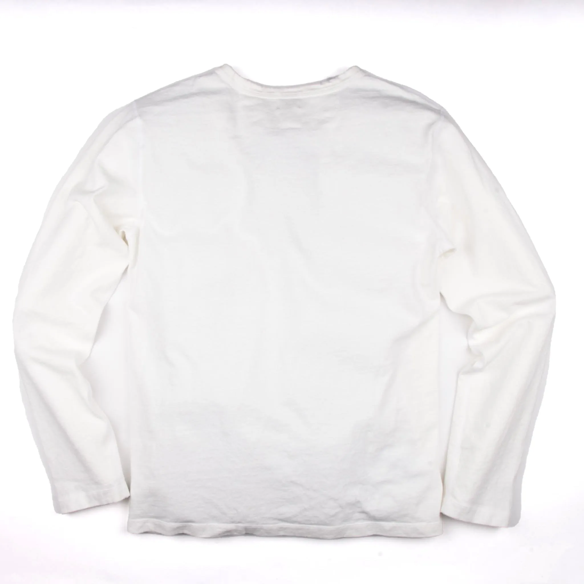 13oz Henley in White