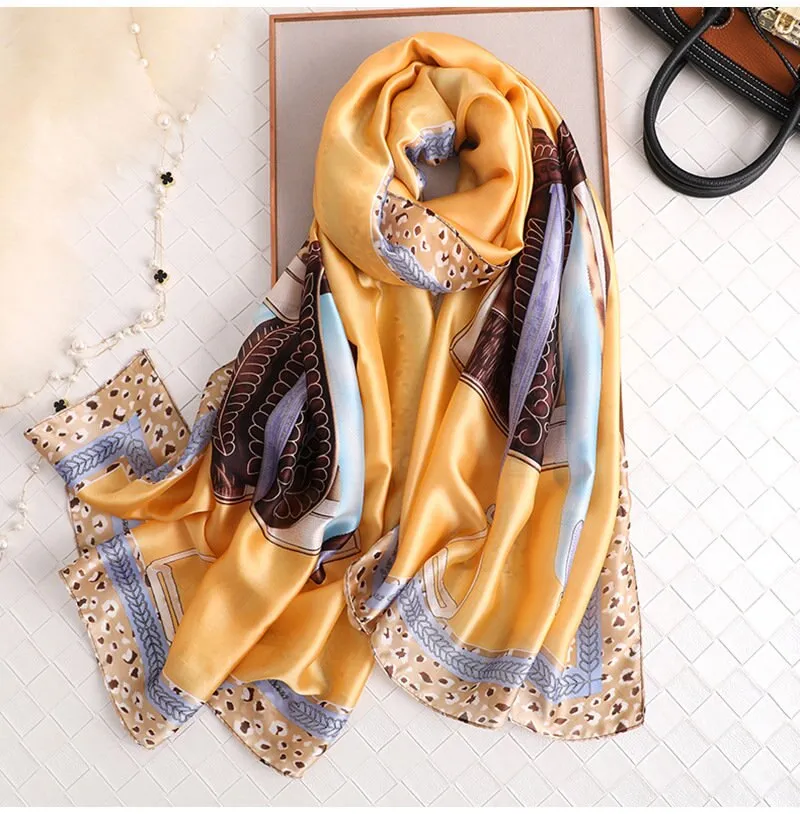 180*90cm Spring Autumn New Silk Scarves Women Shawl Fashion Sun-resistant chiffon hijab blanket foulard bandanna muffler pareo