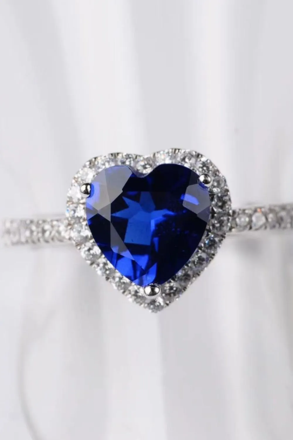 2 Carat Moissanite My Heart will go on Side Stone Ring