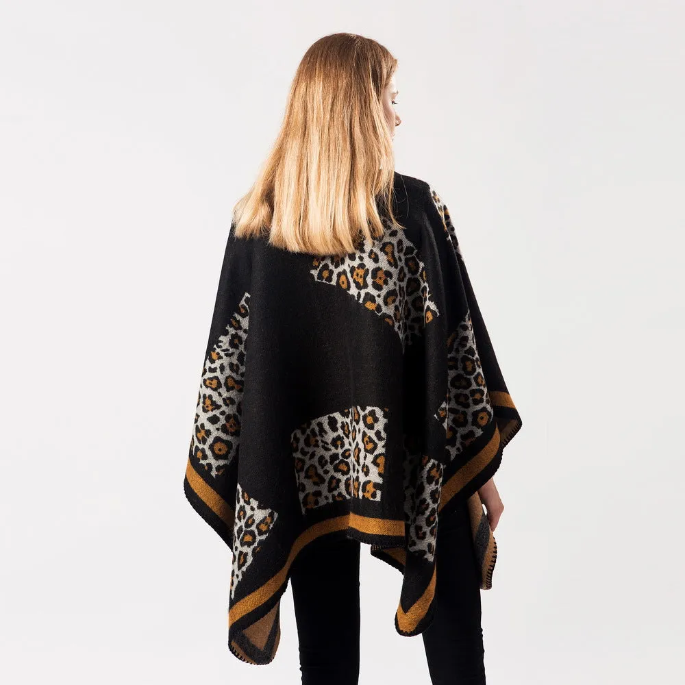 2019 Autumn Winter Women Leopard Pattern Scarf Shawl Blanket 130*150CM