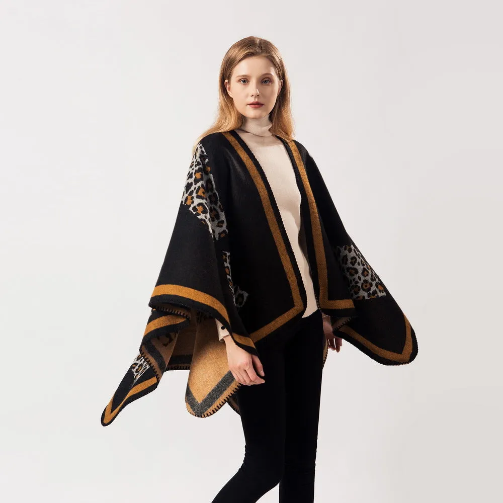 2019 Autumn Winter Women Leopard Pattern Scarf Shawl Blanket 130*150CM