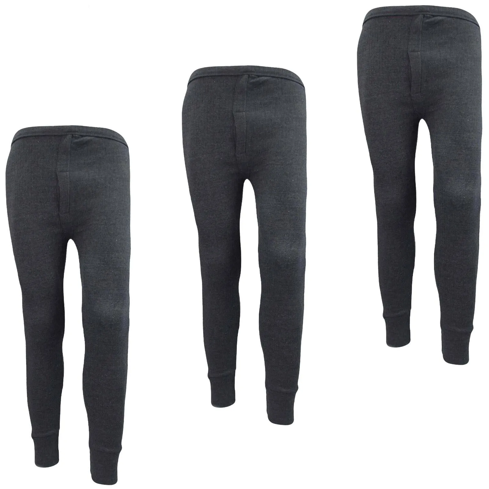 3 Pack Mens Long Johns Thermal Trousers