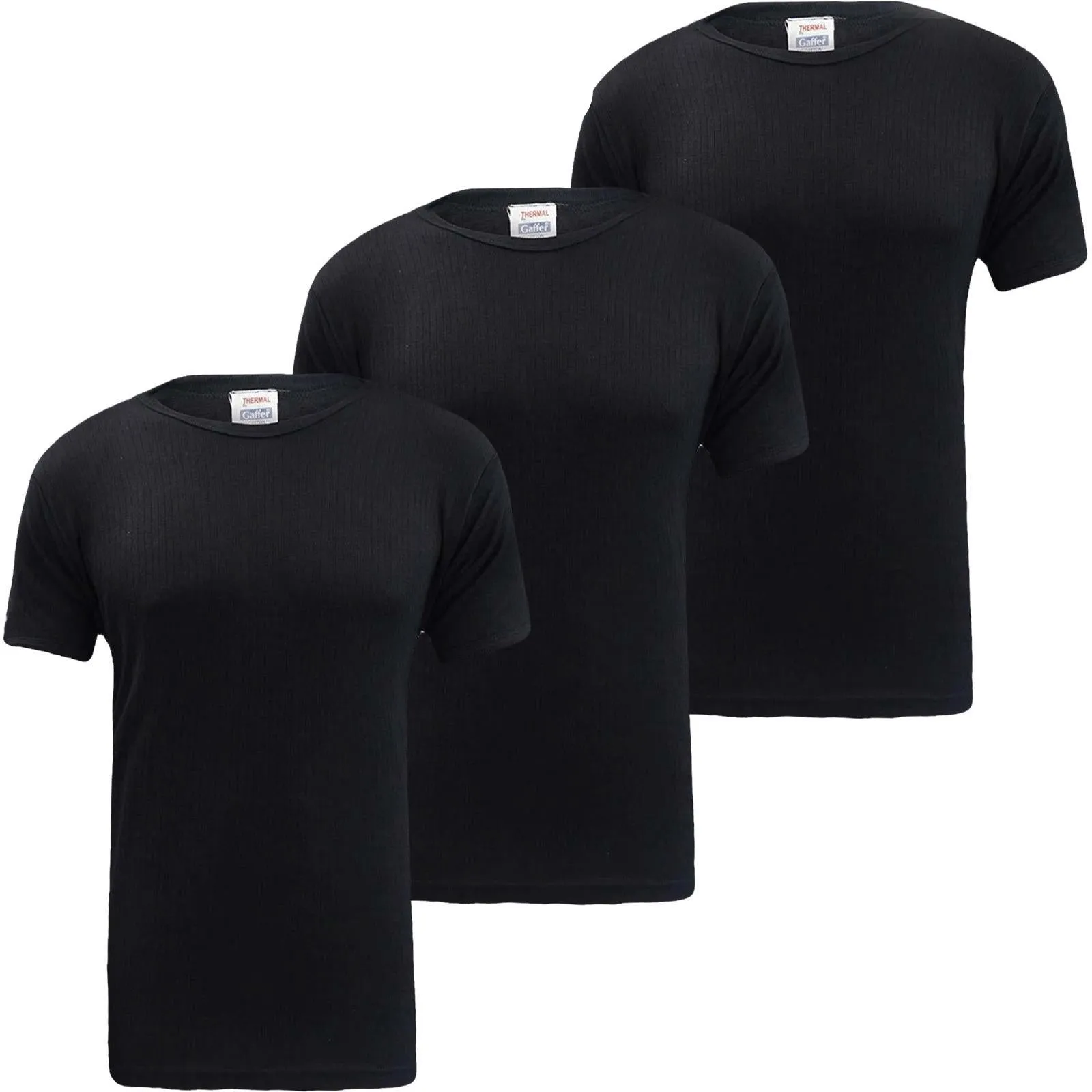 3 Pack Mens Thermal Short Sleeve Top