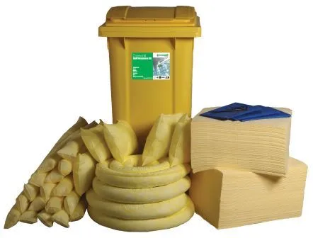 360 litre Ecospill Chemical Spill Kit - Wheeled Bin