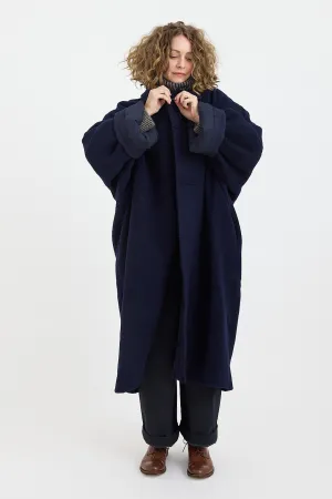 7115 by Szeki - Cuffed Wool Coat