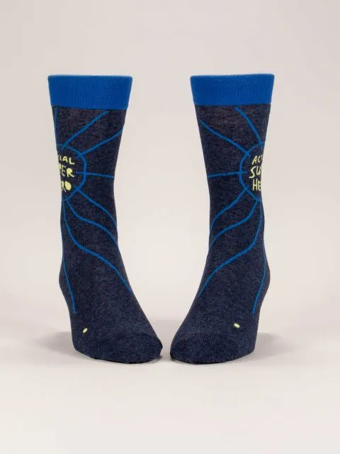 Actual Super Hero Men's Crew Socks