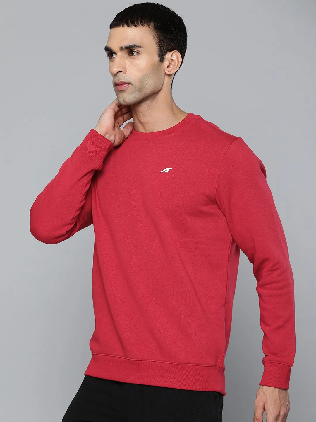 Alcis Men Casual Maroon Sweatshirts