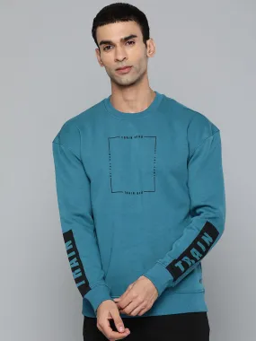 Alcis Men Casual Teal Sweatshirts