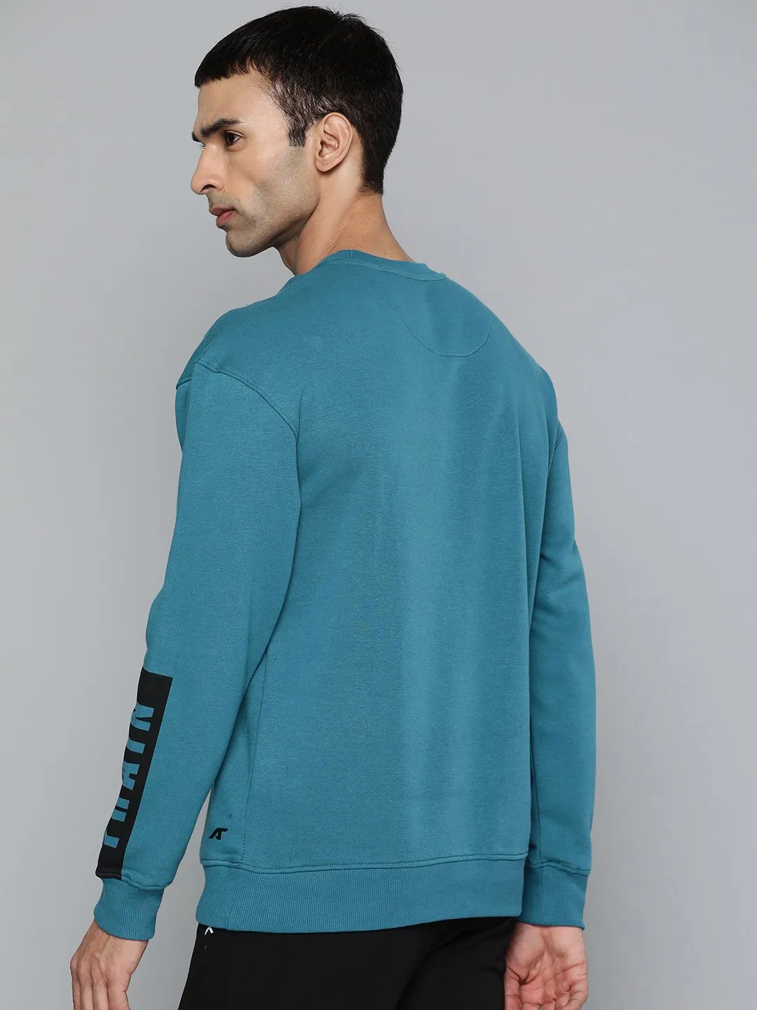 Alcis Men Casual Teal Sweatshirts