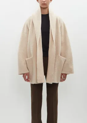 Alpaca Merino Wool Knit Double Face Coat