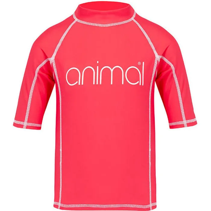 Animal Junior Girls Molli Short Sleeve Rash Vest