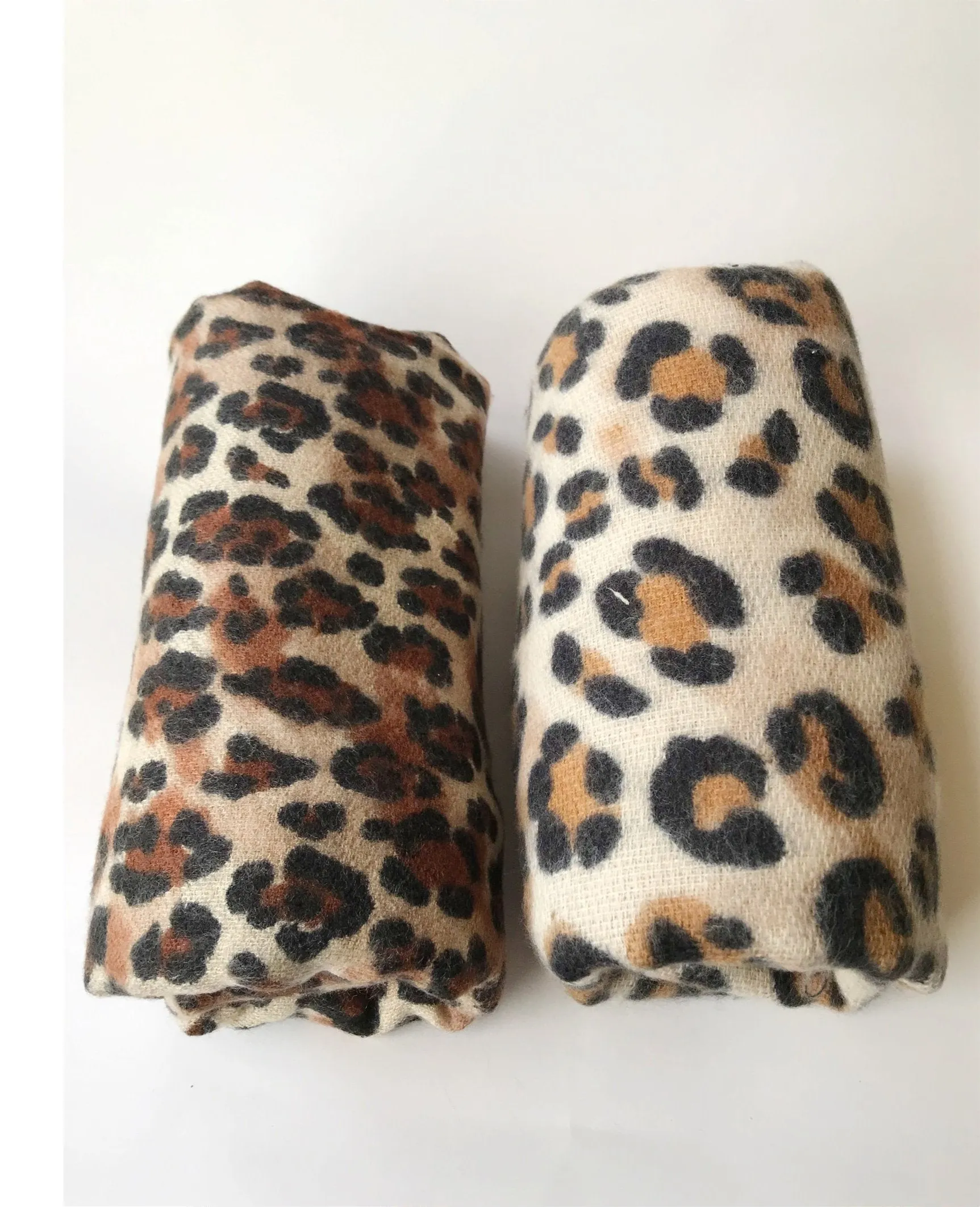 animal leopard print winter warm  blanket scarf shawl light color