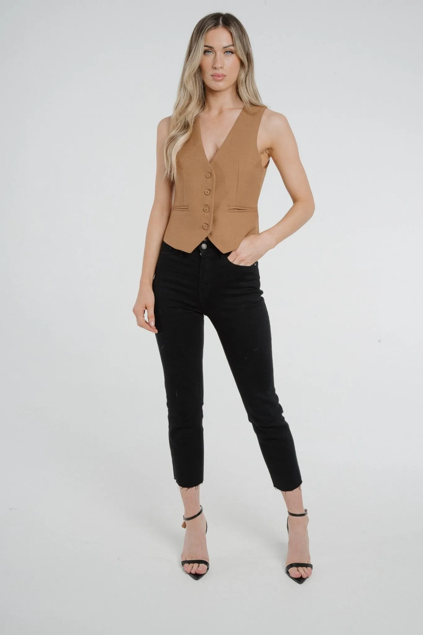 Arabella Waistcoat In Camel