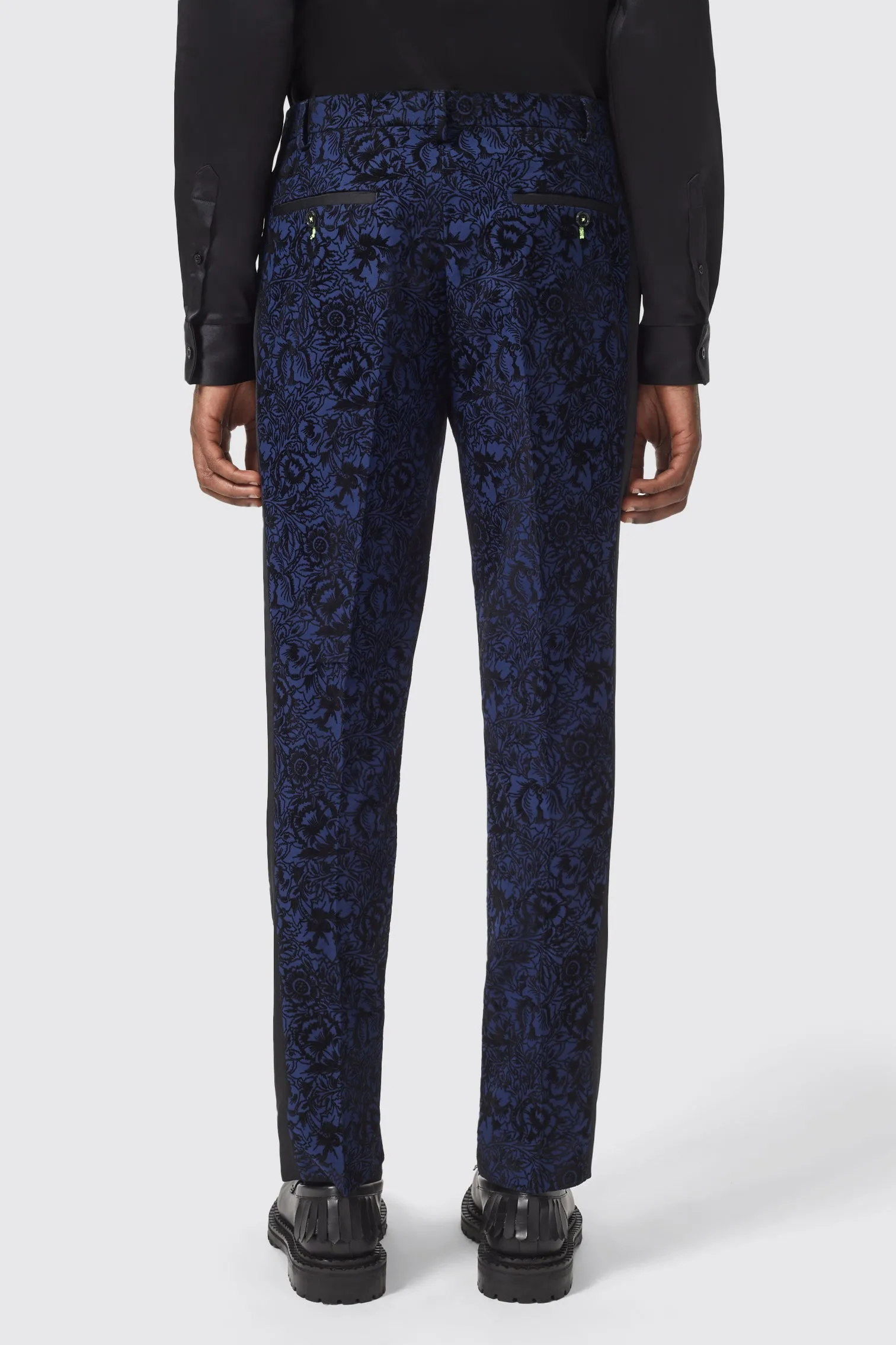 Arundhati Slim Fit Blue Trouser - ARCHIVE