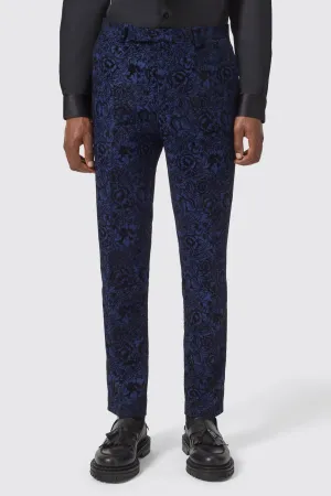 Arundhati Slim Fit Blue Trouser - ARCHIVE