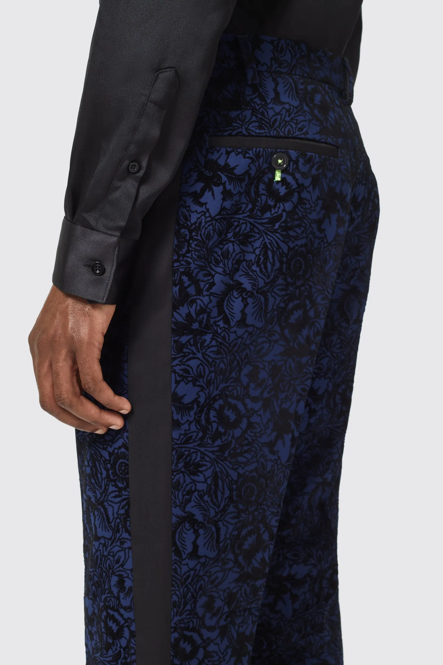 Arundhati Slim Fit Blue Trouser - ARCHIVE