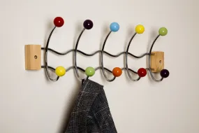 Aspect Deluxe Wall Mounted Coat Rack-Multi-colour