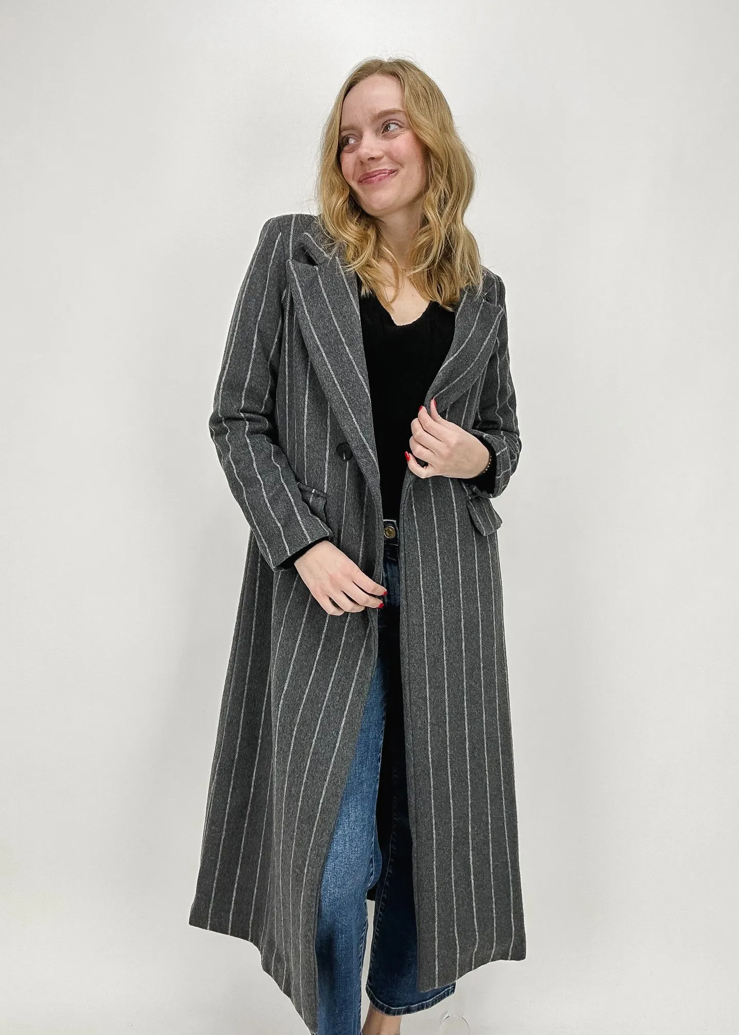 Astrid Teresa Striped Coat