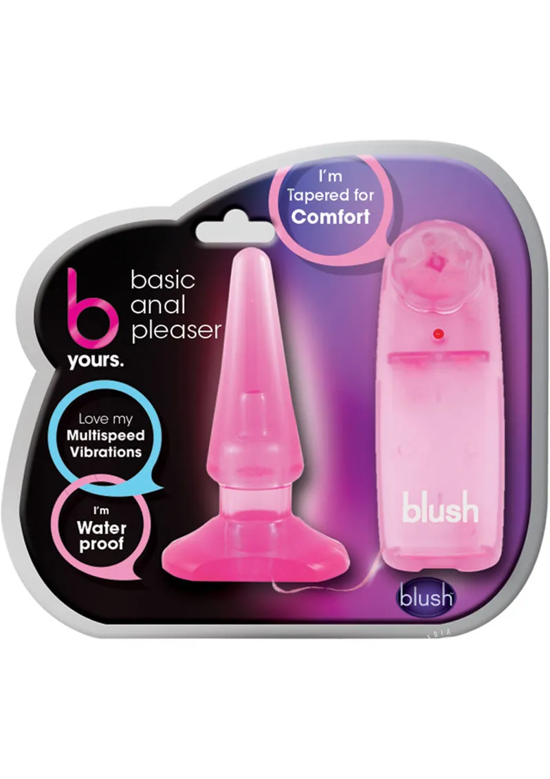 B Yours Basic Vibrating Butt Plug with Remote Control