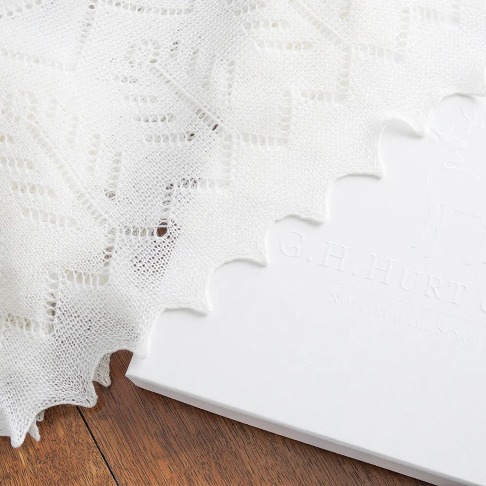 Beautifully Gift Boxed Pure Wool Christening Shawl