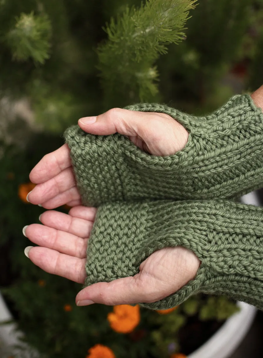 Beginner's Hand Warmers Knitting Kit | Learn to Knit Project