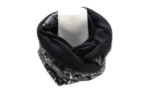 Black and Gray Tribal Reversible Infinity Scarf