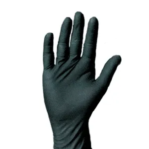 Black Nitrile-Vinyl Gloves: 10 Pack