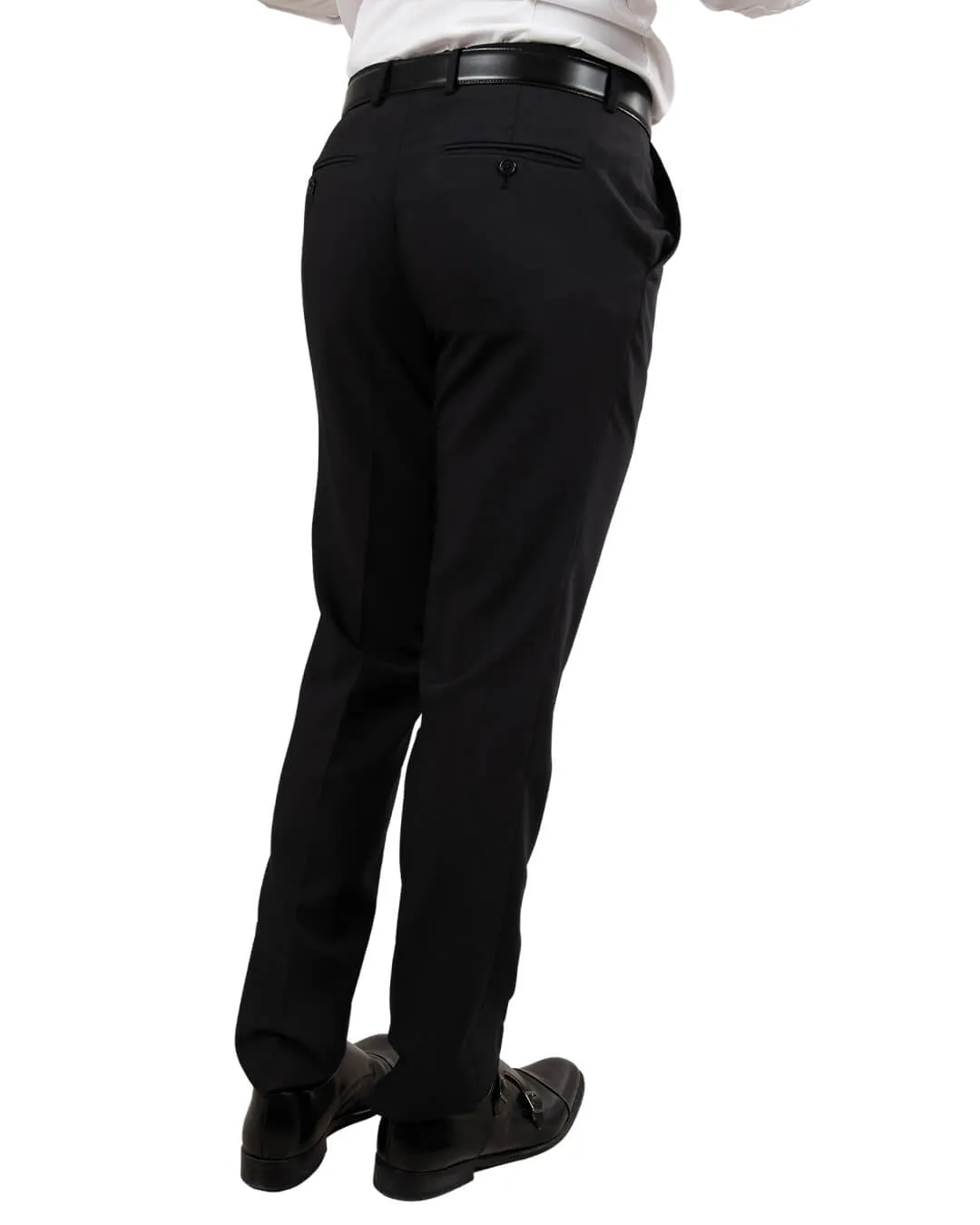 Black Plain Suit Trousers