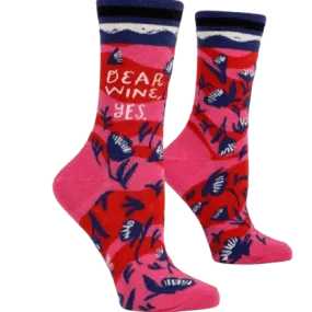 Blue Q "Dear Wine" Crew Socks - Women's