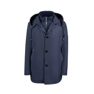 Boys Down Raincoat - Navy