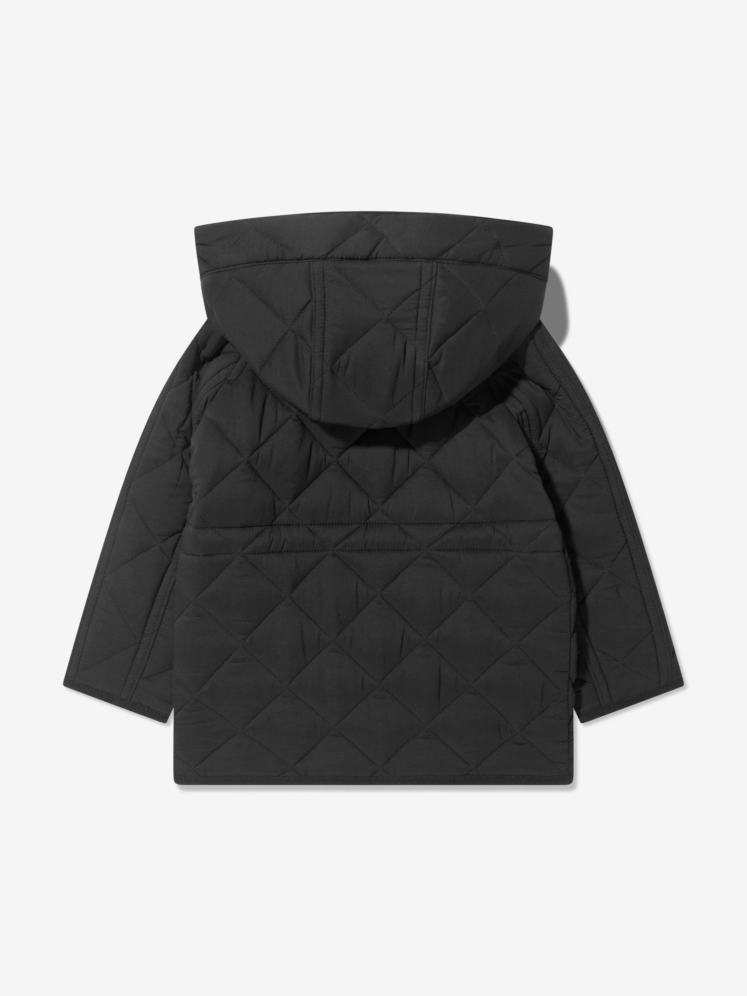 Burberry Baby Boys Mini Reilly Long Coat in Black