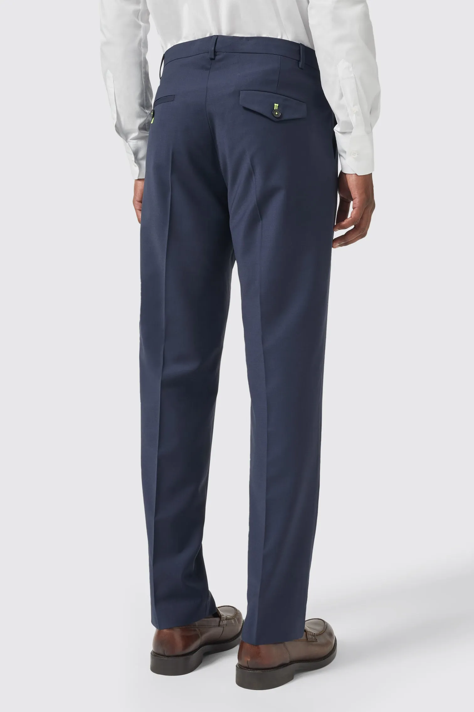 Buscot Slim Fit Navy Trousers - ARCHIVE