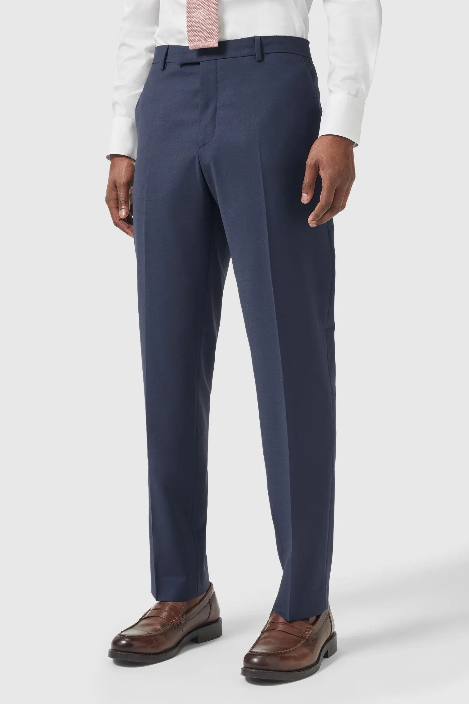 Buscot Slim Fit Navy Trousers - ARCHIVE