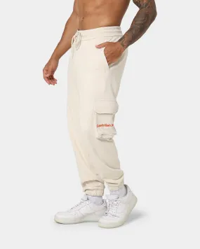 Calvin Klein Two Tone Monogram HWK Pants Eggshell