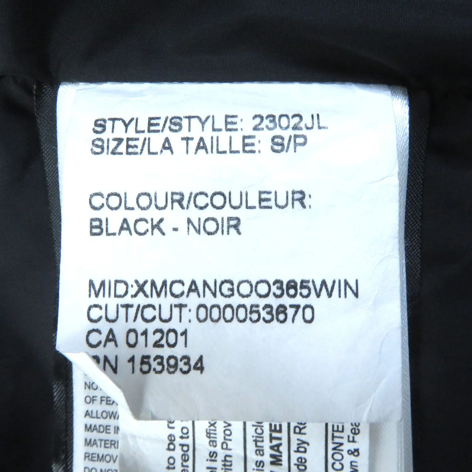 Canada Goose MACKENZIE Down Coat Black S