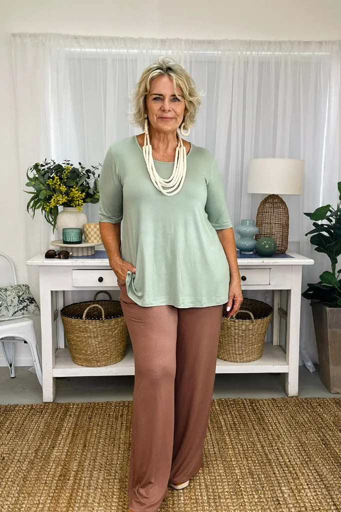 Carter Tunic Top - Sage