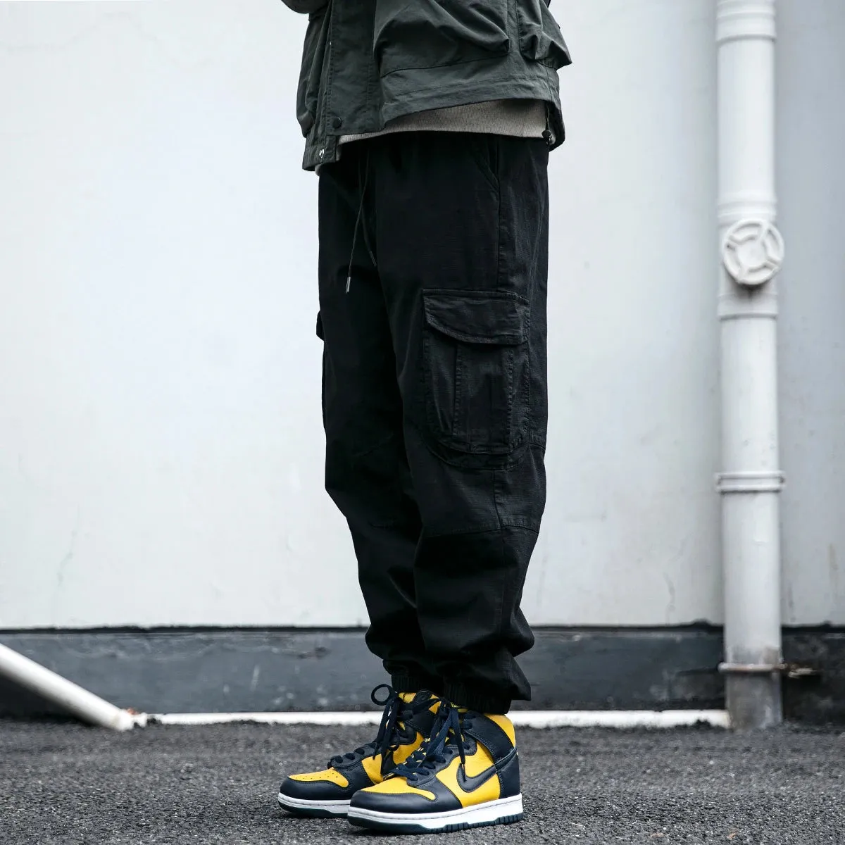 Casual Cargo Pants Men Japanese Streetwear Loose Joggers