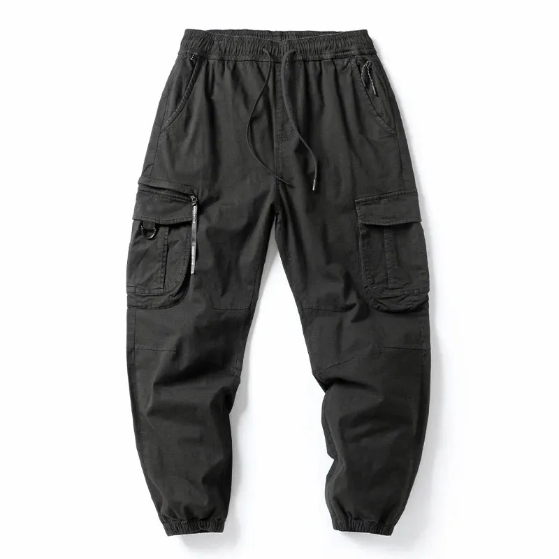 Casual Cargo Pants Men Japanese Streetwear Loose Joggers