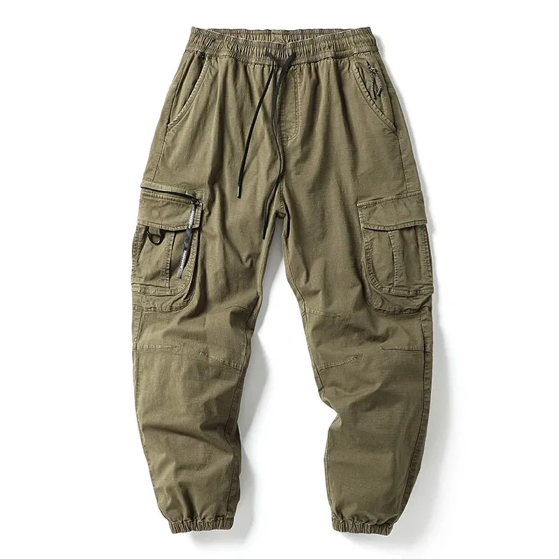 Casual Cargo Pants Men Japanese Streetwear Loose Joggers