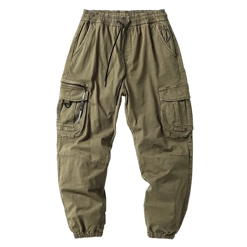 Casual Cargo Pants Men Japanese Streetwear Loose Joggers