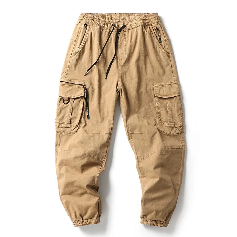 Casual Cargo Pants Men Japanese Streetwear Loose Joggers