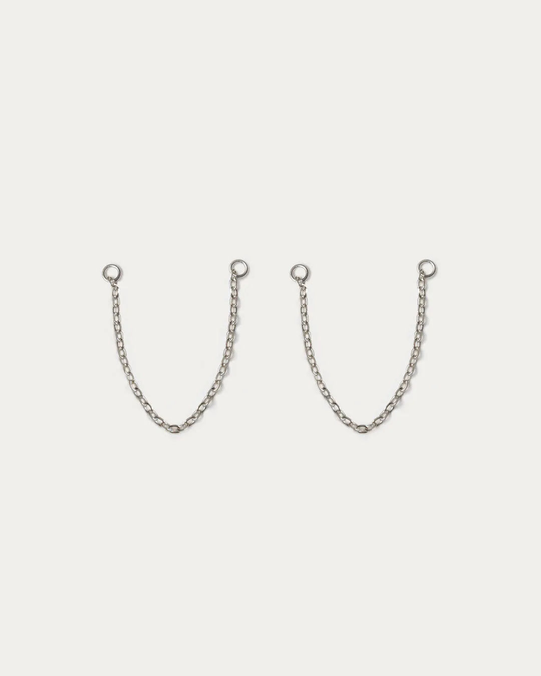 Chain Ear Jackets (Medium) - Silver