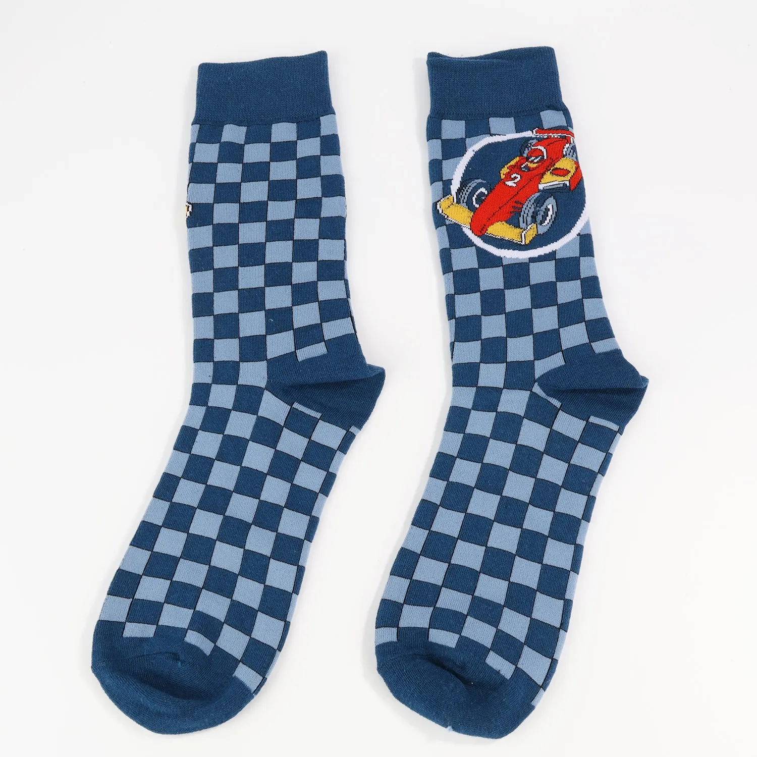 Checkered Flag Racer Socks