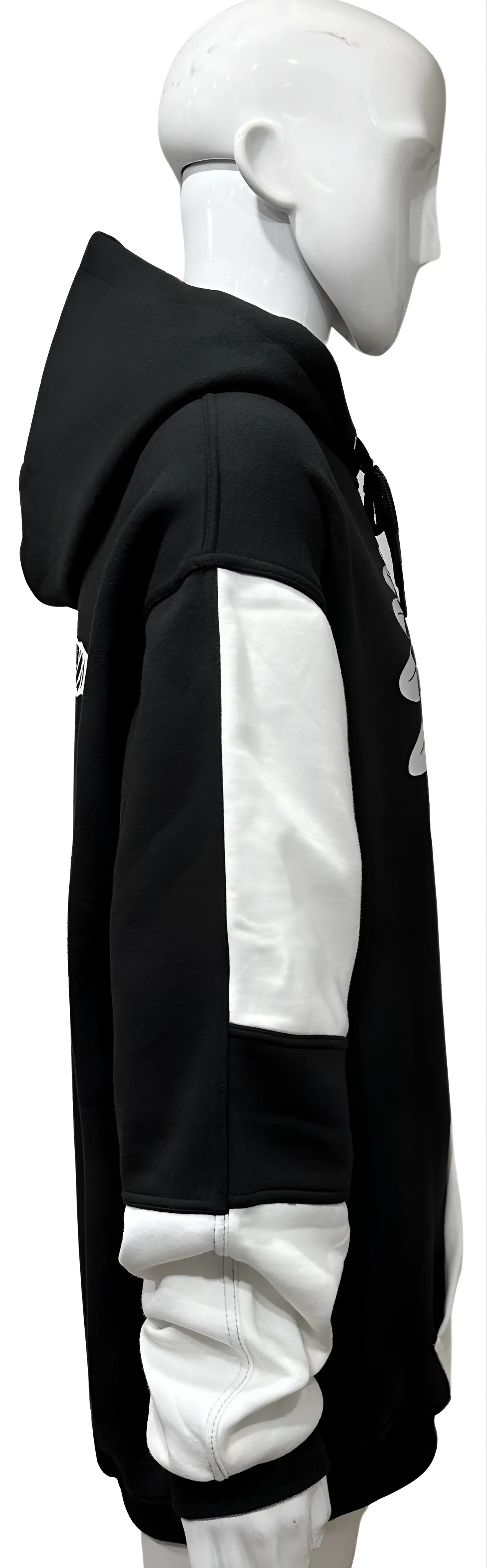 ^CHIEFIN’^ (BLACK-WHITE) PULLOVER HOODIES (CUT & SEW)