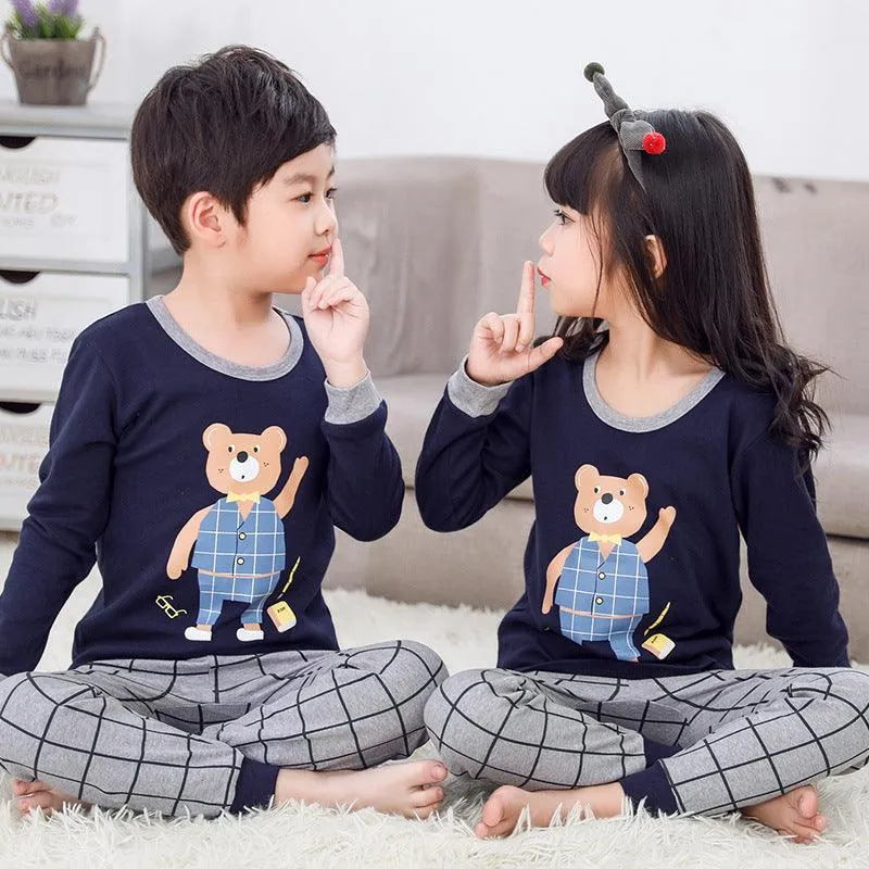 Children's Thermal Underwear Set Autumn And Winter Boys And Girls Autumn Clothes And Long Pants Two-Piece Suit