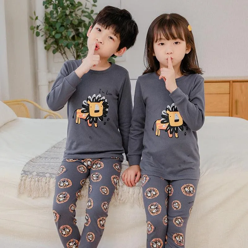 Children's Thermal Underwear Set Autumn And Winter Boys And Girls Autumn Clothes And Long Pants Two-Piece Suit