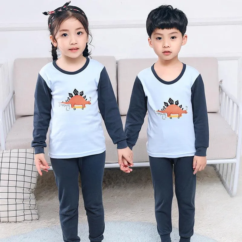 Children's Thermal Underwear Set Autumn And Winter Boys And Girls Autumn Clothes And Long Pants Two-Piece Suit